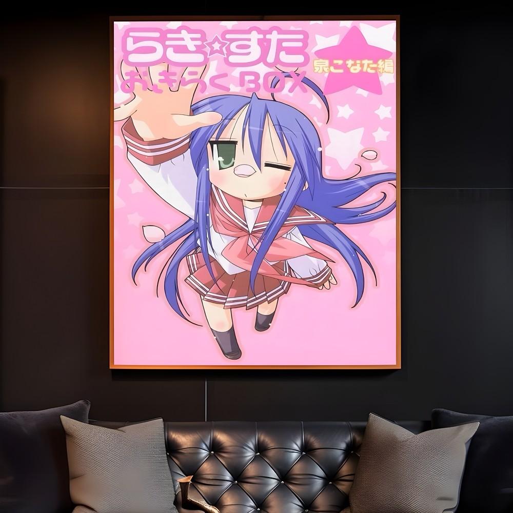Anime Lucky Star Poster Fancy Poster Sticky Wall Art Printing Waterproof Home Living Bed Room Bar Aesthetic Decor