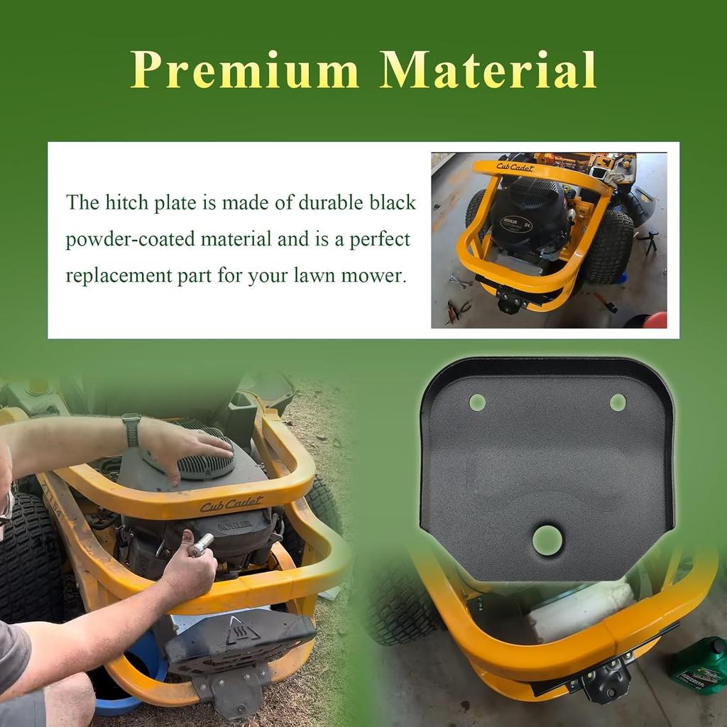 703-12302-0637 Hitch Plate, Towing Hitch Kit, Universal Heavy Duty Zero Turn Mower Trailer Hitch, Fit For Cub Cadet Ultima ZT1 42 46 50 54 & ZT2 Lawn