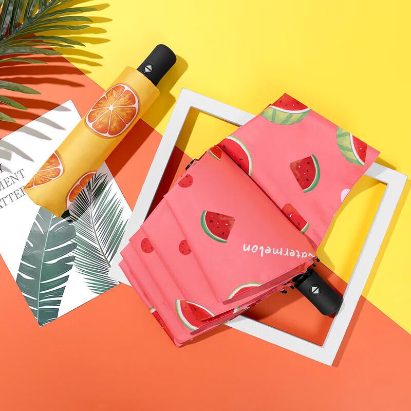 Helautomatisk persika sol-/regnskärm