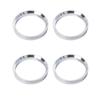 [Proyecto Asula] Anillo de centrado de aluminio con collar, juego de 4