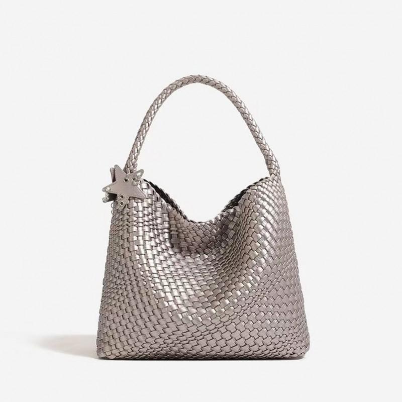 Yijinyuan Mother Tote Bag Hand-woven Armpit Shoulder Fashionable Large Capacity 5001 абрикосовый