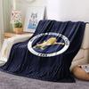 Millwall Printed Flannel Blanket, soft throw for bedroom sofa, washable, Christmas present, great gift.