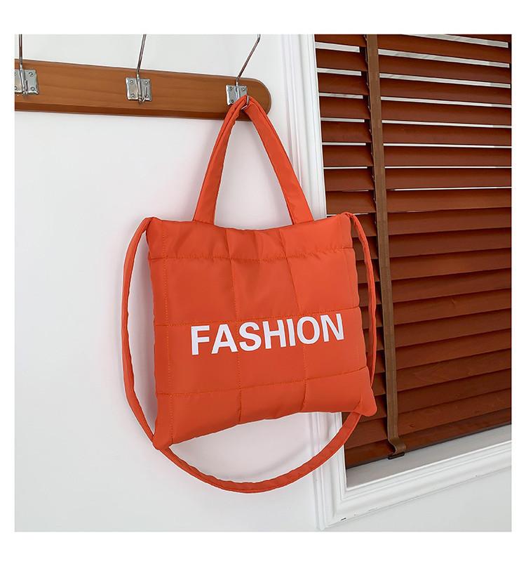 Stylish Korean Minimalist Cotton Tote Bag For Women In Black White And More Colors