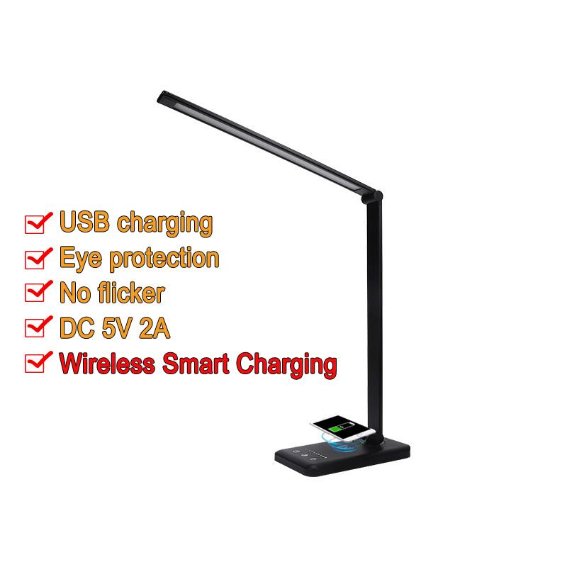 

Led Smart Usb Charging Lamp Touch Folding Table Portable Battery Children s Work Office Rechargeable Wireless Light For Bedroom DC 5V-USB Charging&6-10W&3 Modes