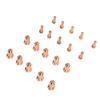 20Pcs Plasma Electrode Tip 52558 51311 P1.3 Nozzle Brass Consumables for PT80 IPT‑80 PTM‑80