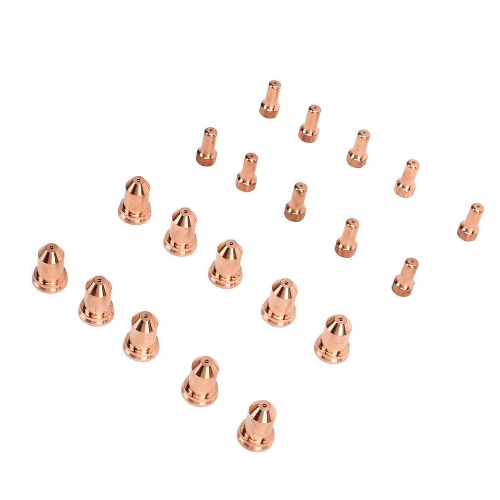 20Pcs Plasma Electrode Tip 52558 51311 P1.3 Nozzle Brass Consumables for PT80 IPT‑80 PTM‑80