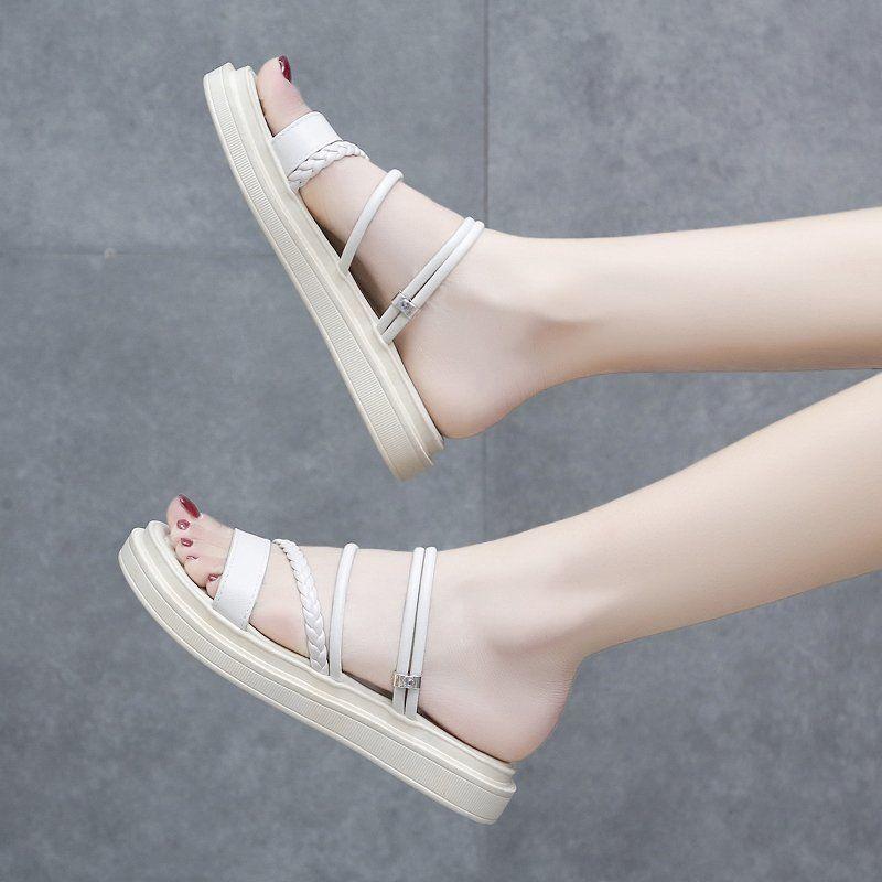 Roman Style Woman Shoes Outdoor Platform Open Toe Sandals for Women 2025 Summer Comfortable Chic and Elegant Luxury Shoe Sales