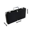 300Pcs Capacity Black Hard Aluminum Alloys Poker Chip Carrying Case Poker Chip Case for Gaming Night and Collector