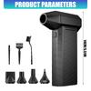 Keyboard Cleaning Air Duster Rechargeable Blower with Brushless Motor, Nozzle Set and Handheld Design for Computer Accessories and Car Vents