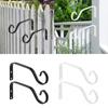 2Pcs Plant Hangers Heavy Duty Durable Iron Hanging Plant Brackets for Bird Feeders Flower Baskets Outdoor Flower Pot Planters