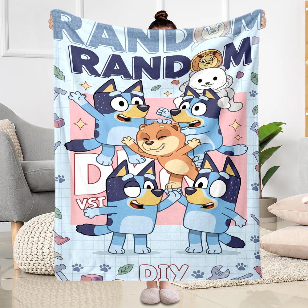 Bluey 50 Blanket Soft & Cozy Suitable for Seaside Bedding Office for All Occasions Stylish Decor Ideal Gift for Friends Family Couples Picnic