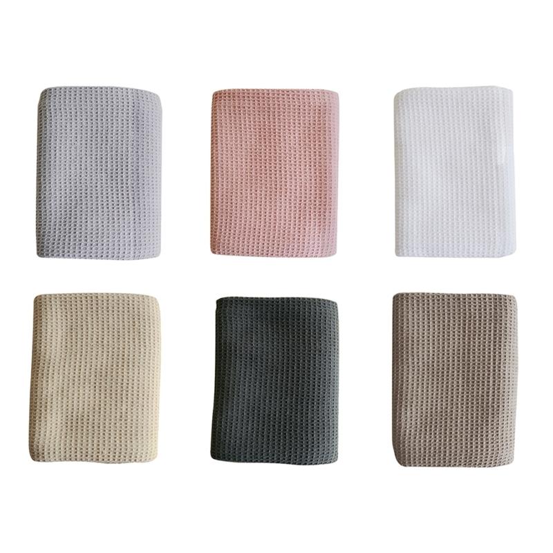 Absorbent Square Cotton Kitchen Towel Textured Dish Drying Cloth For Home Dining Use