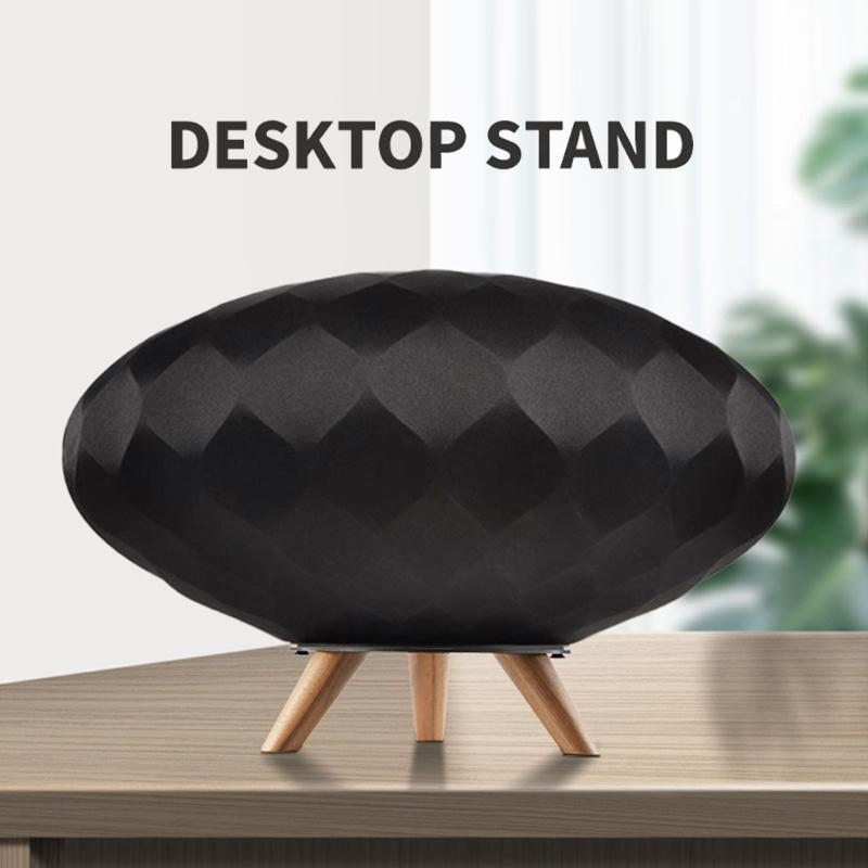 Portable Speakers Stand Metal Desk Organizers with AntiSlip Wood Feet for B&W Formation Wedge Speakers