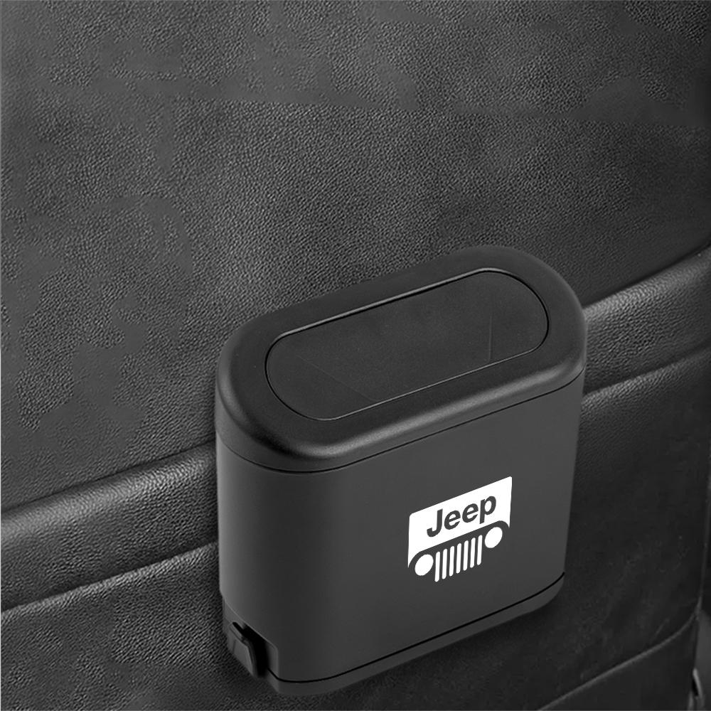 For Jeep Auto Door Seat Back Trash Bin Auto Organizer Storage Box Car Trash Can Garbage Rubbish Holder For Jeep Renegade Wran