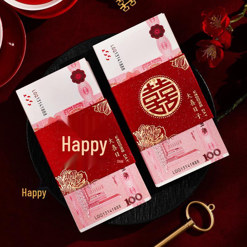 Creative Red Envelope Gift Holder for Wedding Engagement and Change of Address