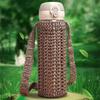 Handgestrickte Wasserflaschenhülle Wiederverwendbare Becherhülle Tasche Wasserflaschenzubehör
