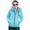 Female Winter Warm Parkas Solid Color Full Sleeve Cotton-Padded Thickening Slim Outerwear