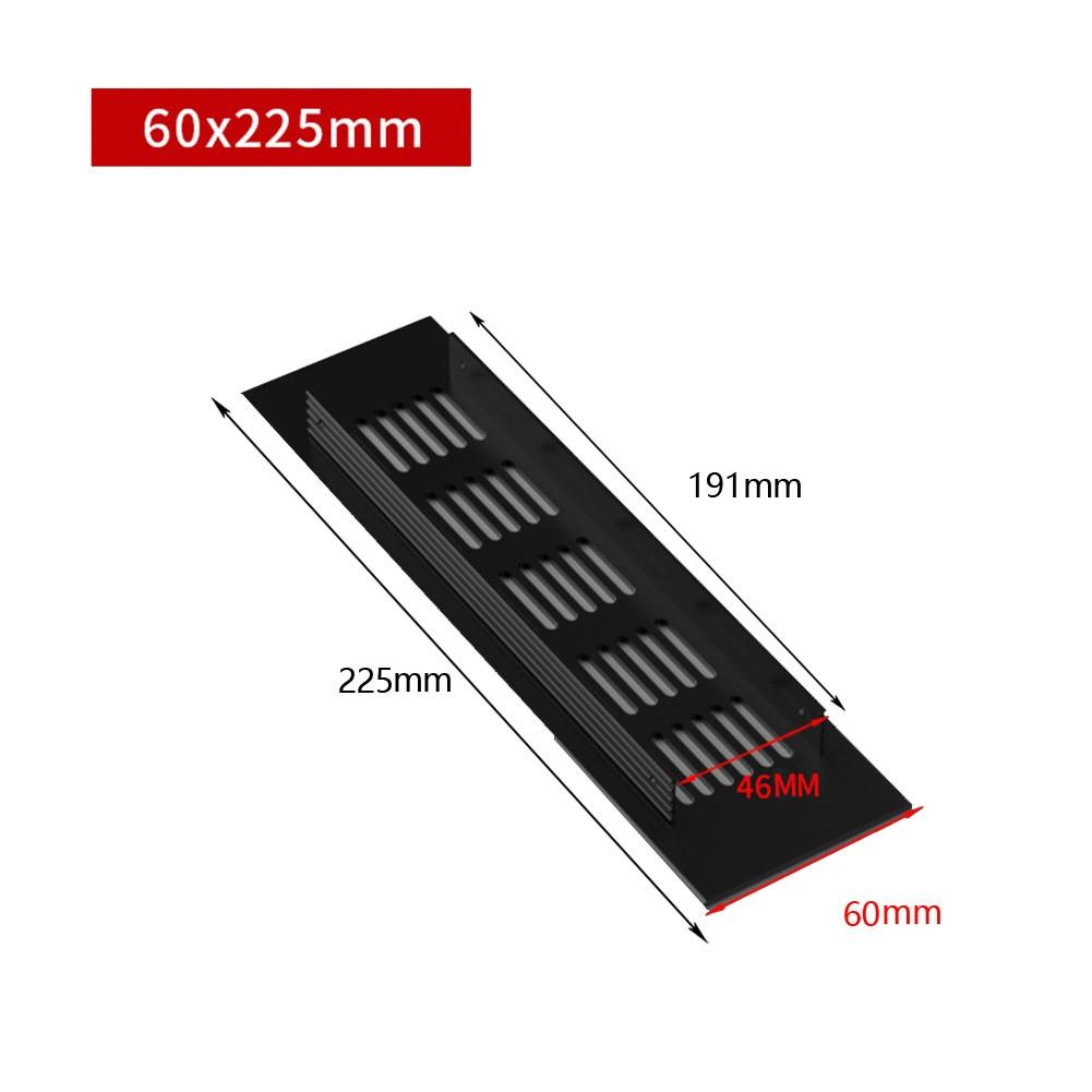 60mm Ventilation Grille Air Vent Grille Aluminum Alloy Black