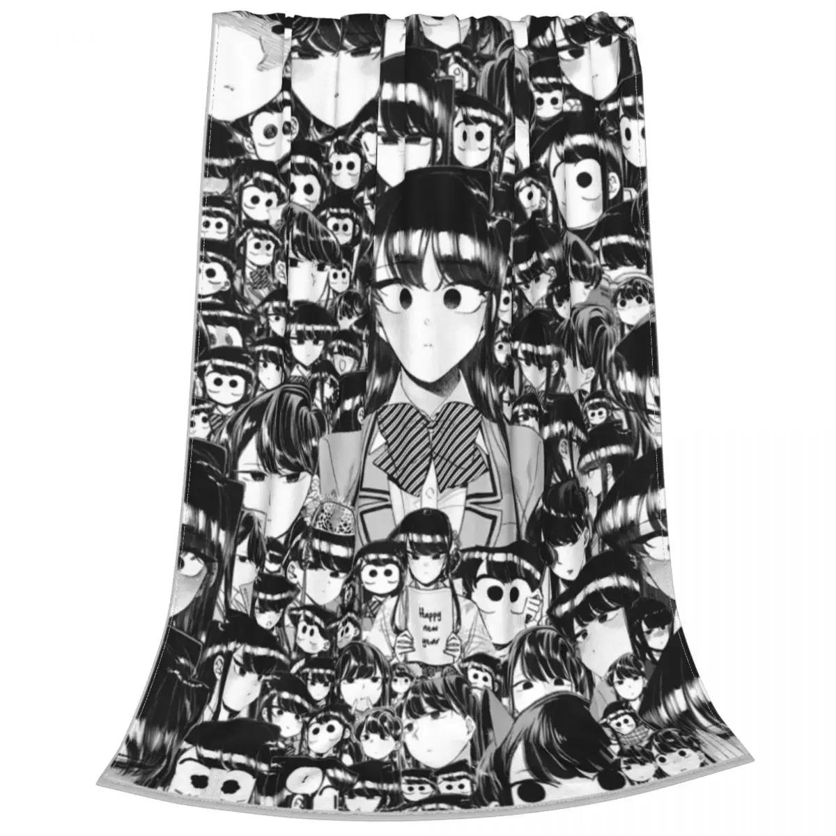 

Komi Shouko Komi San Can t Communicate Blanket Coral Fleece Plush Multifunction Super Warm Throw Blanket for Home Car Rug Piece 80x120cm