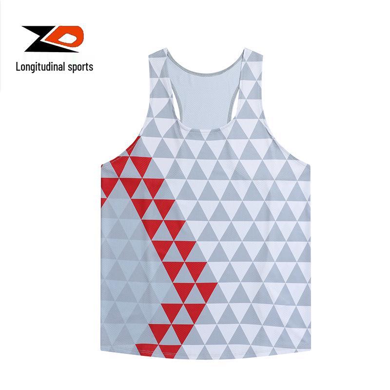 

Мужская быстросохнущая майка для марафонского бега ZD - Дышащая, ультралегкая сетчатая тренировочная экипировка XXL белый