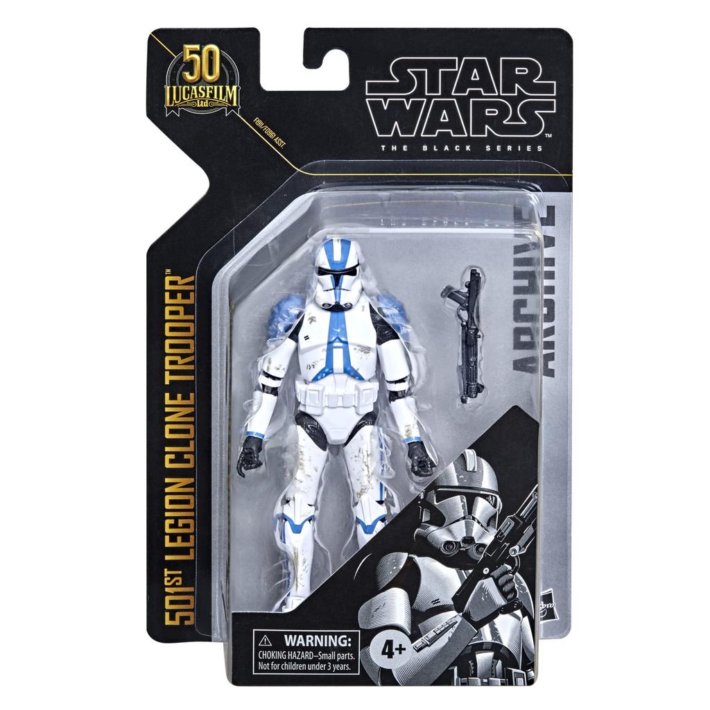 Hasbro Star Wars Black Series Archive Collection 501st Legion Clone Trooper F1911 Autentická akční figurka Star Wars: Klonové války Lucasfilm 50.