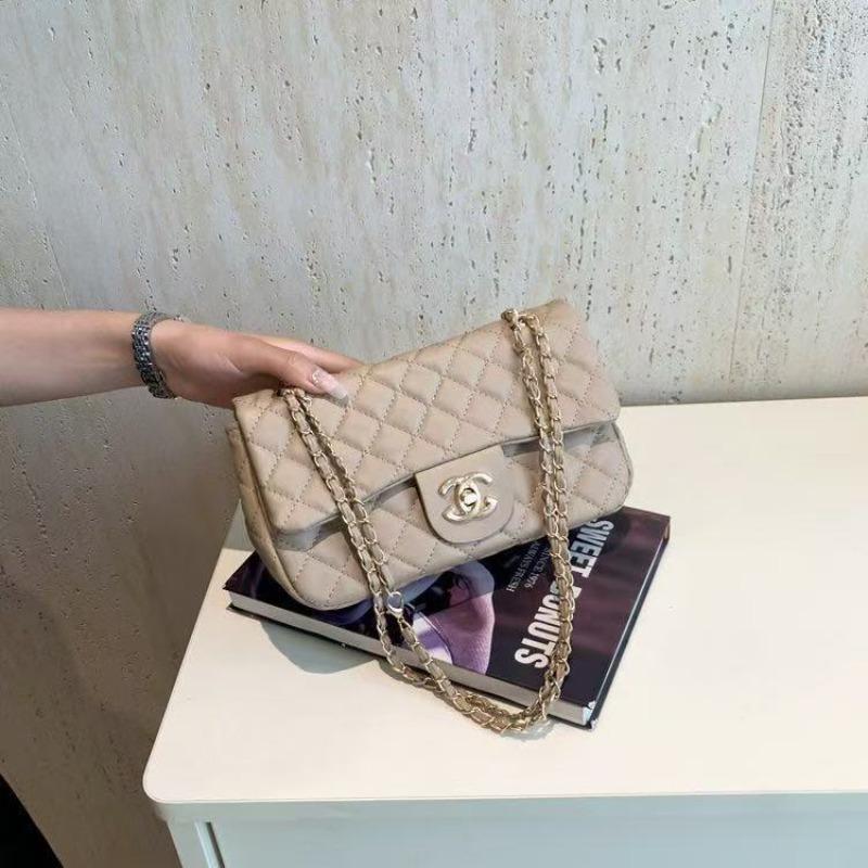New Women's Bag New Simple and Fashionable Diamond Shoulder Messenger Bag Small Square Bag