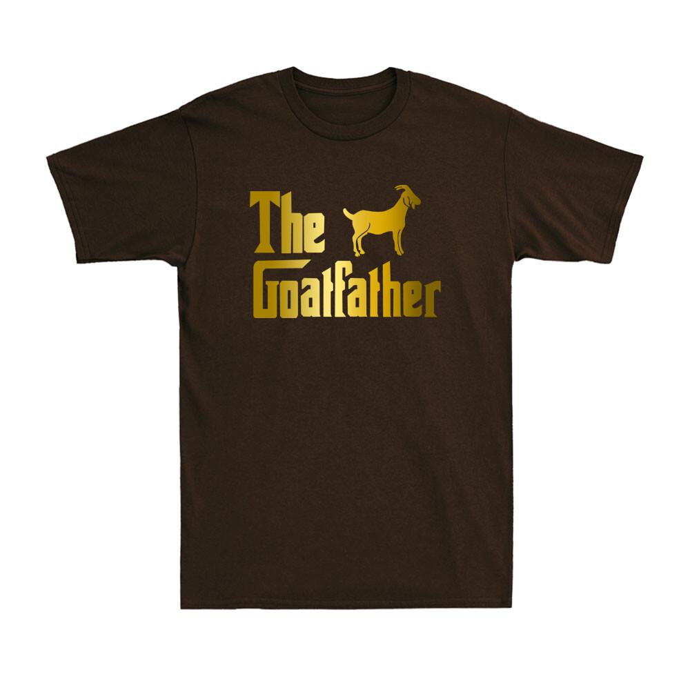The Goatfather Shirt Funny Goat Lover Farm Farmer Golden Print Unisexs Tshirt