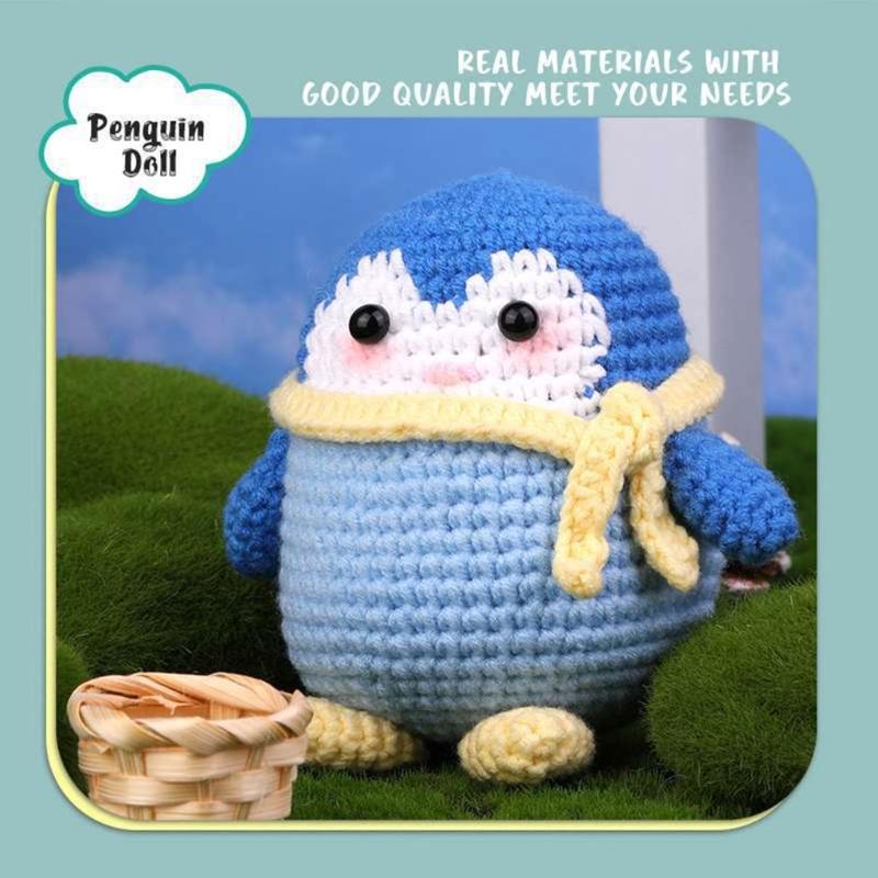 Kit per Lavorare a Maglia Kit per Uncinetto per Principianti per Adulti Bambini Kit per Uncinetto per Principianti, Kit Animali all'Uncinetto per Creare Animali Carini