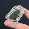 Sisters Day Sale 925 Silver Pear Bloodstone Gemstone March Birth Pendant Jewelry