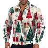 Sudadera con capucha y media cremallera de manga larga con cuello levantado para hombre