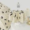 Automatic Sun Umbrella Folding UV Protection Parasol for Women Cartoon Cute Cat Pattern Rainproof Compact Three-fold Umbrella