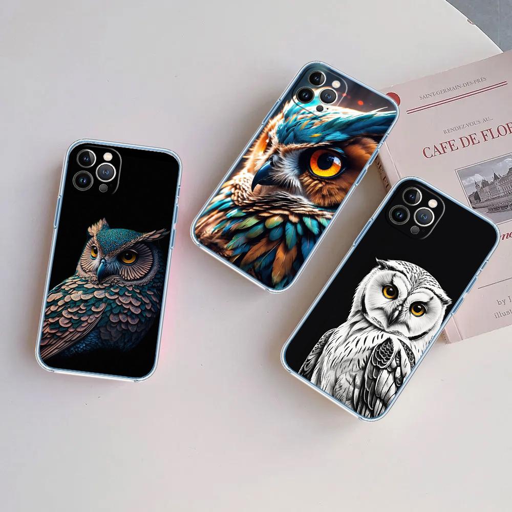 CJ25 Cartoon Art Owl Case for Motorola Moto G10 G20 G30 G31 G32 G34 G35 G41 G42 G50 G51 G52 G55 G60 G60S G62 G71 G72 G75