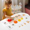 Wooden Life Cycle Puzzle Toy With Geometric Shapes For Early Learning And Play