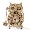 DIY 3D Wooden Owl Pendulum Clock Puzzle