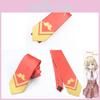 Watson Amelia Cartoon Arrow Style Necktie For Cosplay Vtuber Ame Tie Polyester Silk Material