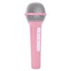 Simulated Microphone Lightweight Realistic Plastic Mic Prop for Stage Cosplay Speech Practice Roseate