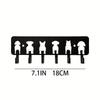Multifunctional Metal Dog Key Hanger Wall Hook for Garage Entryway Kitchen Bathroom