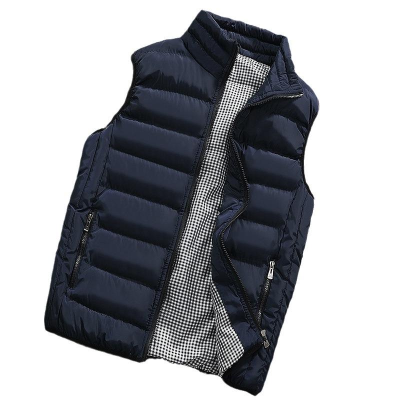 Cotton Vest Men's Autumn and Winter Trend Casual Thickened Warm Men's Vest Men's Jacket