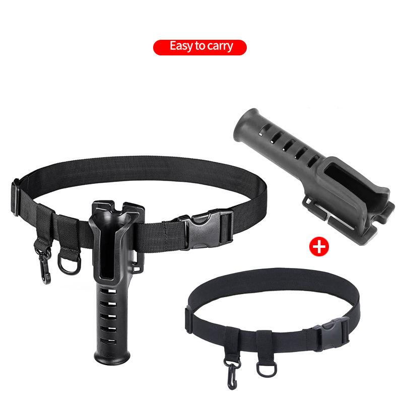 Portable Belt Rod Holder Fishing Gear Tackles Accessories Adjustable Waist Fishing Rod Holder Fishing Rod Pole Inserter
