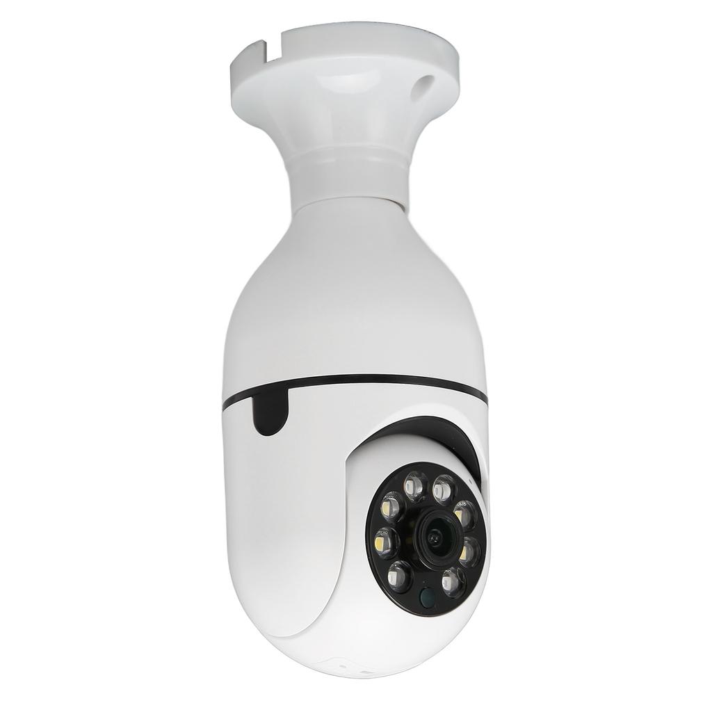 WiFi Security Camera Wireless Dual Band E27 Socket Remote Surveillance Motion Tracking Baby Monitor