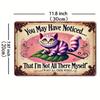 RetroTinWorks Cheshire Cat Metal Sign Vintage Wall Decor for Cafe Bar Pub Wall Art