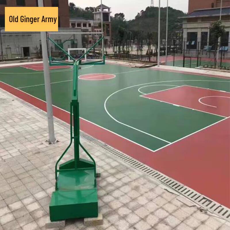 Outdoor 8mm Silicone PU Basketball Court Mat