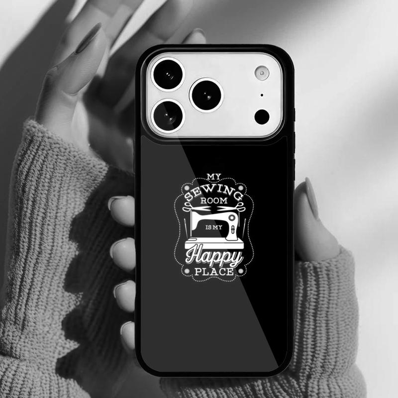 Sewing Heartbeat Phone Case for iPhone 17 Air 16e 15 14 13 Pro Max Back Cover for 12 11 Pro Coque