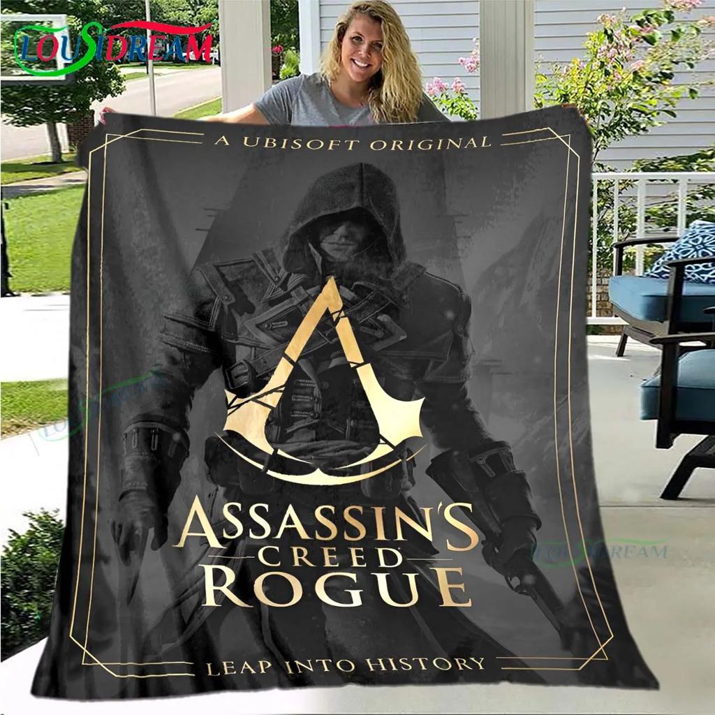 Spel Assassin’s Creed Valhalla Mjuk Filt Sport Vardagsrum Sovrum Soffa Sängfilt Gåva Resa Kontor Lunchrast Filt