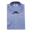 Camicia da Uomo a Maniche Corte a Righe in Misto Lino Vestibilità Regolare Estate Dms3shds125b