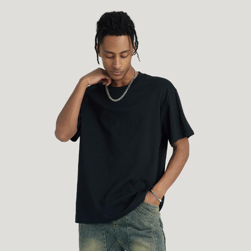 

Новая крутая быстросохнущая футболка с коротким рукавом на плечо, мужская летняя футболка с круглым вырезом, мужская однотонная футболка, модный бренд 2XL