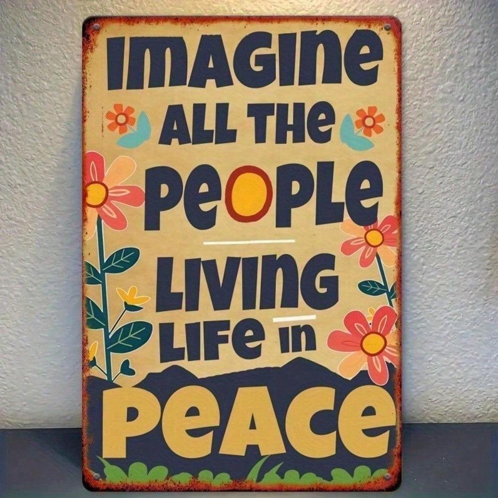 VANBLI Vintage Metal Wall Decor 8x12 Inch Retro Tin Sign for Kitchen Bar Cafe