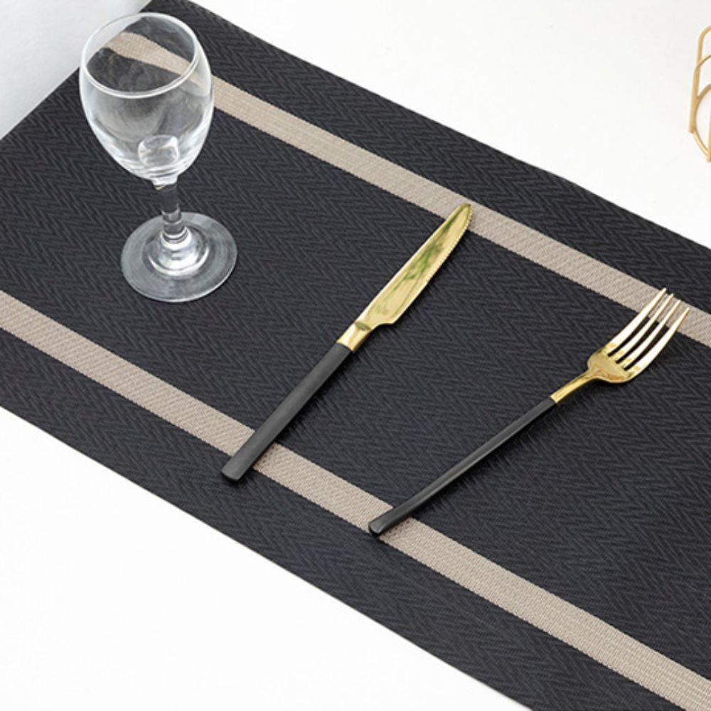 Household Waterproof PVC Table Runner Stain-resistant Oil-resistant Table Cover Anti Slip Anti-scalding Desk Cover Living Room