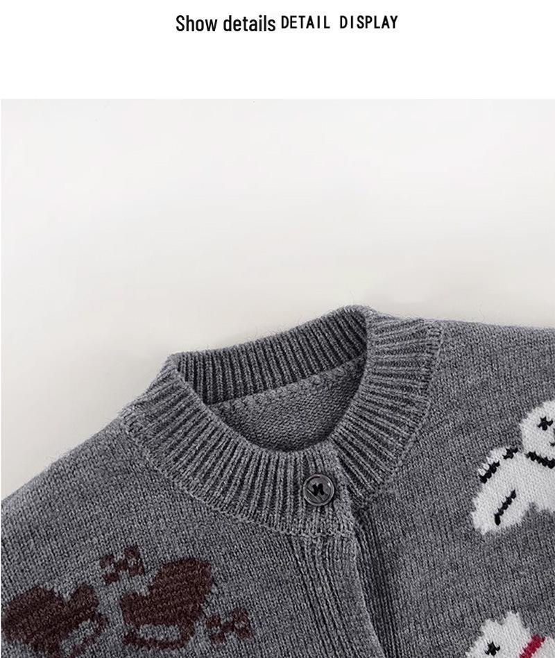 Unisex Toddler Knit Cardigan - Spring/Autumn Style for Boys & Girls