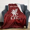 Liverpool Personalized Name Blanket Lightweight Customizable Blanket Durable Comfort Versatile for Picnics Sofa Couch Bedding Four Seasons Multipurpos